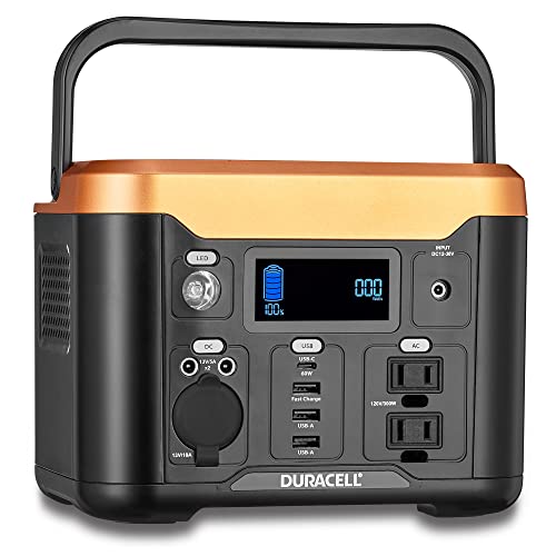Duracell Portable Power Station 300 Lithium Battery Backup Portable Power Pack for Power Outages, Emergency Kits, Home Electronics, and Outdoor Use (120V/300W)