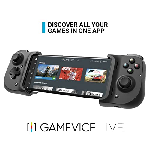 Gamevice for Android - Mobile Game Controller / Gamepad for Android USB-C: Now fits Samsung S21/S22 ULTRA - Includes 1 month Xbox Game Pass Ultimate, Play Xbox Cloud Gaming, Amazon Luna, Google Stadia – Passthrough Charging