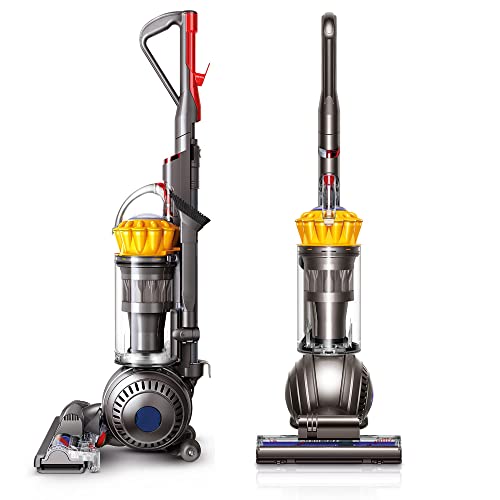 Dyson Ball Total Clean Upright Vacuum Cleaner I Bagless I Washable Filter I HEPA Filtration I Self Adjusting Cleaner Head I Hygienic Bin Emptying I Instant Release Wand I Iron/Yellow + USB-C Adapter