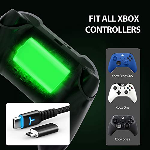 6amLifestyle Rechargeable Controller Battery Pack for Xbox Series X|S and Xbox One with 10FT USB C Charging Cable and Micro USB Adapter Battery Pack Xbox Play and Charge Kit, XBOX-SB02