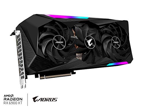 GIGABYTE AORUS Radeon RX 6900 XT Master 16G Graphics Card, MAX-Covered Cooling, 16GB 256-bit GDDR6, GV-R69XTAORUS M-16GD Video Card