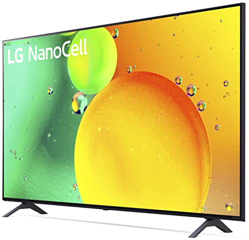 LG 65-Inch Class NANO75 Series Alexa Built-in 4K Smart TV, 60Hz Refresh Rate, AI-Powered 4K, Cloud Gaming (65NANO75UQA, 2022)