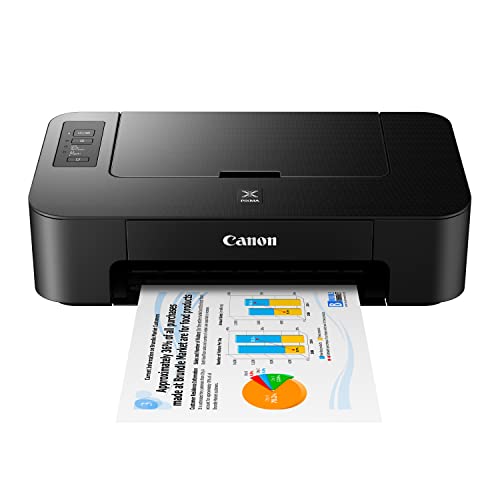 Canon PIXMA TS202 Inkjet Photo Printer, Black, USB Connectivity (USB Cable Not Included)