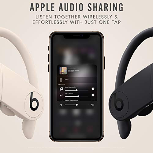 Powerbeats Pro Wireless Earbuds - Apple H1 Headphone Chip, Class 1 Bluetooth Headphones, 9 Hours of Listening Time, Sweat Resistant, Built-in Microphone - Ivory - AOP3 EVERY THING TECH 