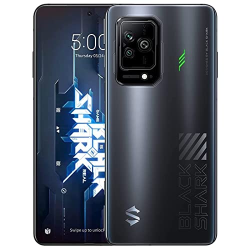 Black Shark 5 Unlocked Gaming Smartphone, 8GB + 128GB 5G Cell Phone, 6.67" E4 144Hz Display Mobile Phone, Snapdragon 870 + LPDDR5 + UFS3.1, 64MP Camera, 120W Charging with 4650mAh (Mirror Black)