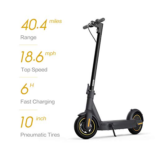 Segway Ninebot MAX Electric Kick Scooter, Max Speed 18.6 MPH, Long-range Battery, Foldable and Portable