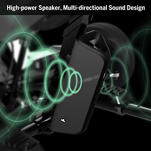 Segway Ninebot Engine Speaker for KickScooter Self-Balancing Scooter Electric Motorbike Ninebot GoKart Electric Bike, Portable Wireless Speakers Bluetooth, IP55 Waterproof, Black