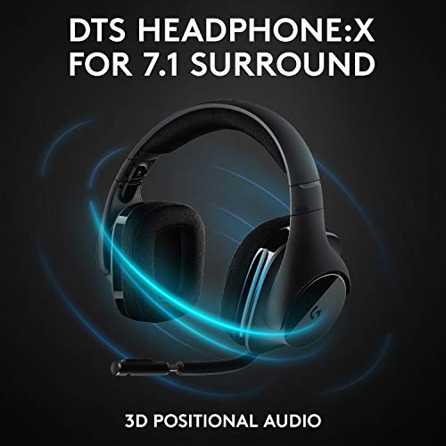 Logitech G533 Wireless Gaming Headset – DTS 7.1 Surround Sound – Pro-G Audio Drivers