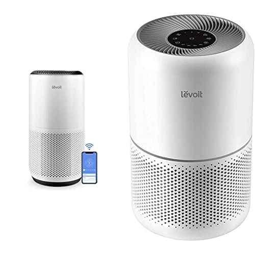 LEVOIT Air Purifiers for Home Large Room, Smart WiFi and Alexa Control, H13 True HEPA Filter & Air Purifier for Home Allergies Pets Hair in Bedroom, H13 True HEPA Filter, Core 300, White