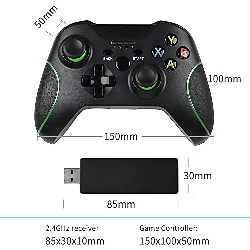 Xbox One Wireless Controller, Zamia Game Controller Gamepad 2.4GHZ Game Controller Compatible with Xbox One/One S/One X/One Series X/S /Elite/PC Windows 7/8/10 with Built-in Dual Vibration（black）