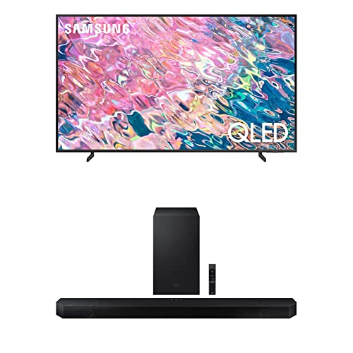 SAMSUNG 55-Inch Class QLED 4K UHD Q60B Series Dual LED Quantum HDR Smart TV (QN55Q60BAFXZA, 2022 Model) w/HW-Q700B 3.1.2ch Soundbar w/Dolby Audio 2022