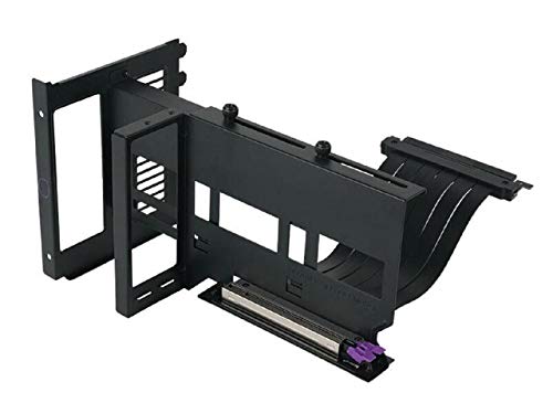 Cooler Master Universal Vertical Graphics Card Holder KIT VER.2 with 165mm/6.5in Riser Cable, for Full Tower / Standard ATX Chassis with at Least 7 Available PCI Slots