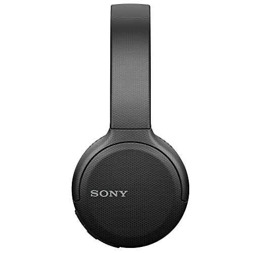 Sony WH-CH510 Wireless Bluetooth On-Ear Headphones (Black) with USB-C Charging and Built-in Microphone with Knox Gear Hard-Shell Case Bundle (2 Items)