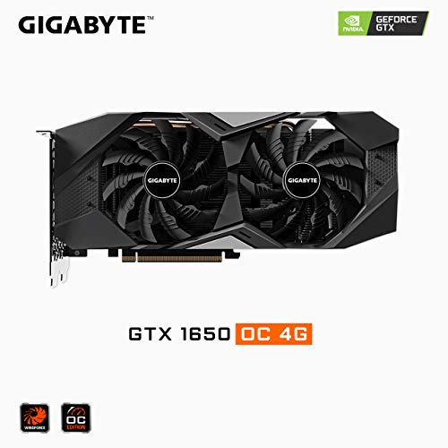 Gigabyte Gv-N1650OC-4GD GeForce GTX 1650 OC 4G Graphics Card, 2X Windforce Fans, 4GB 128-Bit GDDR5, Video Card