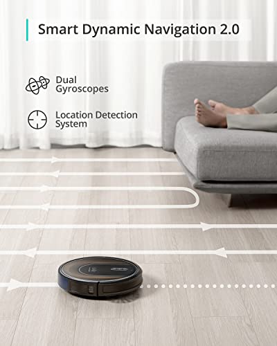 eufy by Anker, RoboVac G30 Hybrid, Robot Vacuum with Smart Dynamic Navigation 2.0, 2-in-1 Vacuum and Mop, 2000 Pa Suction, Wi-Fi, Boundary Strips, Ideal for Pet Owners