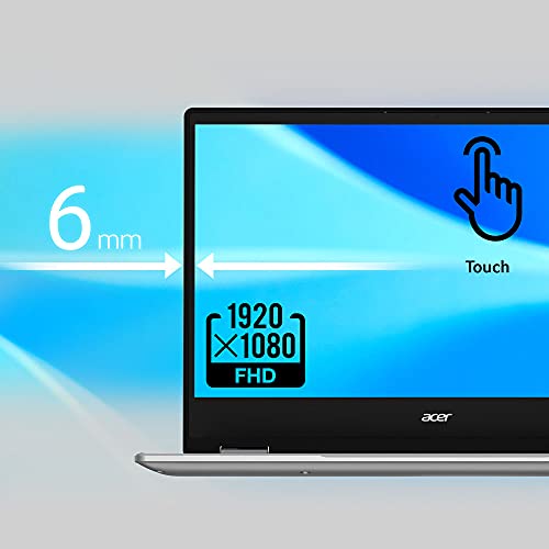 Acer Chromebook Spin 314 Convertible Laptop | Intel Pentium Silver N6000 | 14" Full HD IPS Touch Display | 8GB LPDDR4X | 64GB eMMC | Intel Wi-Fi 6 AX201 | Backlit KB | Chrome OS | CP314-1HN-P138
