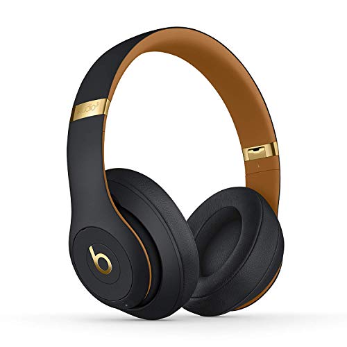 Beats Studio3 Wireless Noise Cancelling Over-Ear Headphones - Apple W1 Headphone Chip, Class 1 Bluetooth, 22 Hours of Listening Time, Built-in Microphone - Midnight Black (Latest Model) (Renewed)