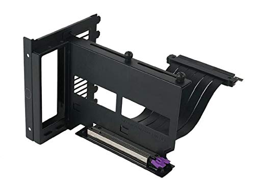 Cooler Master Universal Vertical Graphics Card Holder KIT VER.2 with 165mm/6.5in Riser Cable, for Full Tower / Standard ATX Chassis with at Least 7 Available PCI Slots