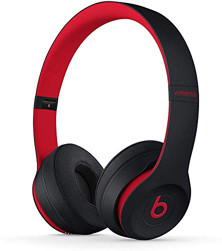 Beats Solo3 Wireless On-Ear Headphones - The Beats Decade Collection - Defiant Black-Red (Renewed Premium)