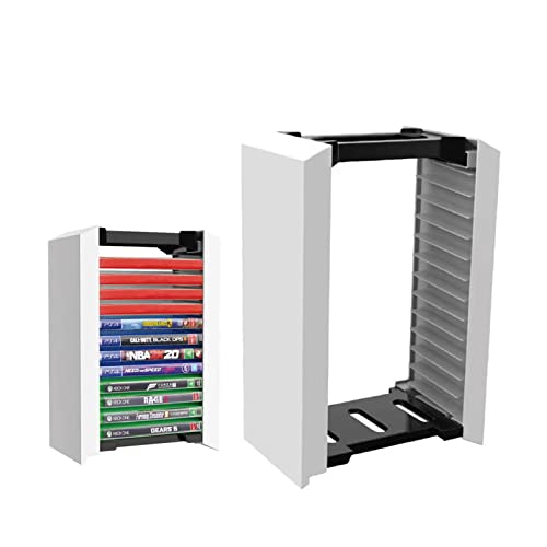 PS5 Game Storage Tower Video Game Storage Stand Compatible with PS5 PS4 Xbox Game Card Cases Up to 12 Games