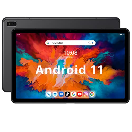 UMIDIGI Tablet A11, 10.4" 2000 FullView Tablet PC Helio P22 Octa Core Processor 4GB RAM+128 GB ROM up to 1TB Android 11 Tab 16MP Rear Camera 8000mAh Face ID Unlock WiFi + Dual 4G Global Version