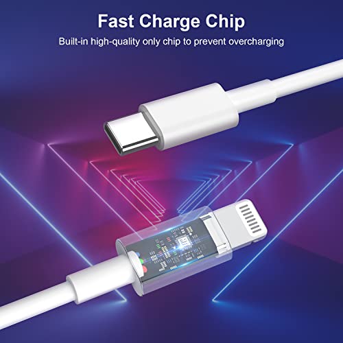 iPhone 13 12 Fast Charger [Apple MFi Certified],USB C Wall Charger Fast Charging 20W PD Adapter with 10FT Type-C to Lightning Cable Compatible with iPhone13 12 Pro Max Mini 11 Xs XR X 8 Plus and More