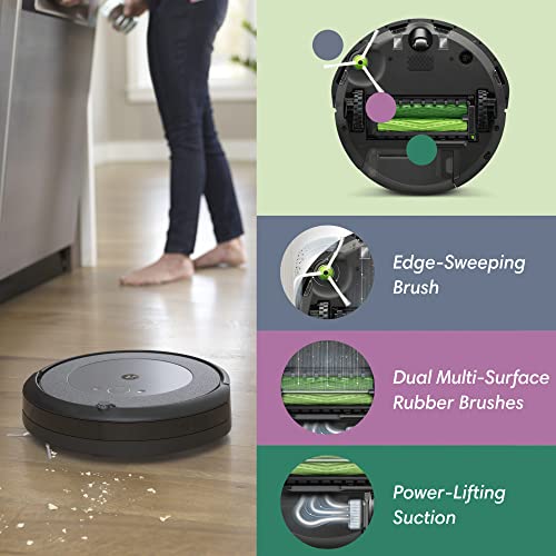 iRobot Roomba i3+ EVO (3550) Self-Emptying Robot Vacuum – Now Clean By Room With Smart Mapping, Empties Itself For Up To 60 Days, Works With Alexa, Ideal For Pet Hair, Carpets