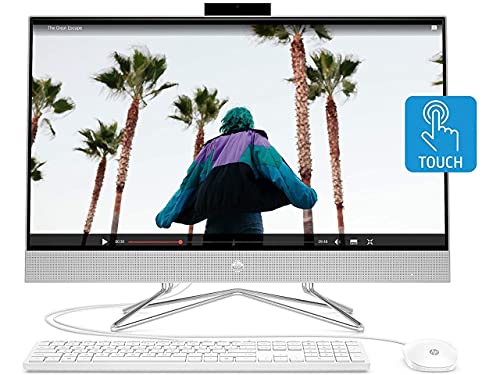 HP Pavilion 27 Touch Desktop 4TB SSD 16TB HD 64GB RAM (Intel 11th gen Quad Core i7 CPU Turbo Boost 4.70GHz, 64 GB RAM, 4 TB SSD + 16 TB HD, 27-inch FHD Touchscreen, Win 10 Pro) PC Computer All-in-One