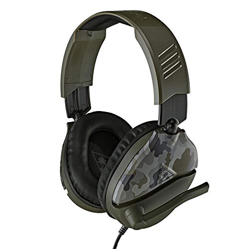 Turtle Beach Recon 70 Multiplatform Gaming Headset for Xbox Series X, Xbox Series S, Xbox One, PS5, PS4, PlayStation, Nintendo Switch, Mobile,& PC with 3.5mm-Flip-to-Mute Mic, 40mm Speakers-Green Camo