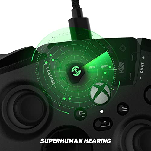 Turtle Beach Recon Controller Wired Gaming Controller for Xbox Series X & Xbox Series S, Xbox One & Windows 10 PCs Featuring Remappable Buttons, Audio Enhancements, and Superhuman Hearing - Black