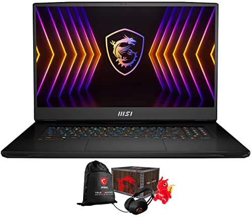 MSI Titan GT77 12UHS Gaming & Entertainment Laptop (Intel i7-12800HX 16-Core, 128GB DDR5 4000MHz RAM, 8TB PCIe SSD, GeForce RTX 3080 Ti, 17.3" 144Hz Win 11 Pro) with Loot Box