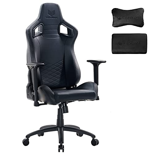 Victorage Gaming Chair | Ergonomically Computer Gaming Chair with Headrest and Lumbar Support | Adjustable Reclining Large Chair for Adults and Teens | PU Leather and 2D Armrests | 400Lbs Support