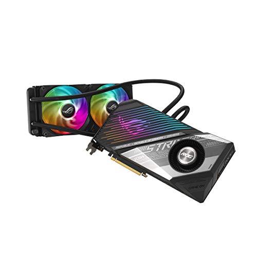 ASUS ROG Strix LC AMD Radeon™ RX 6800 XT OC Edition Gaming Graphics Card ( PCIe 4.0, 16GB GDDR6, HDMI 2.1, DisplayPort 1.4a, Full-Coverage Cold Plate, 240mm Radiator, 600mm tubing, GPU Tweak II)