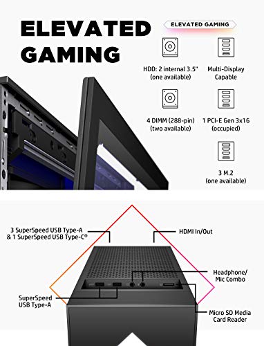 OMEN - GT13-0090 30L Gaming Desktop PC, NVIDIA GeForce RTX 3090 Graphics Card, 10th Generation Intel Core i9-10850K Processor, 32 GB RAM, 1 TB SSD, Windows 10 Home (GT13-0090, 2020) Shadow black