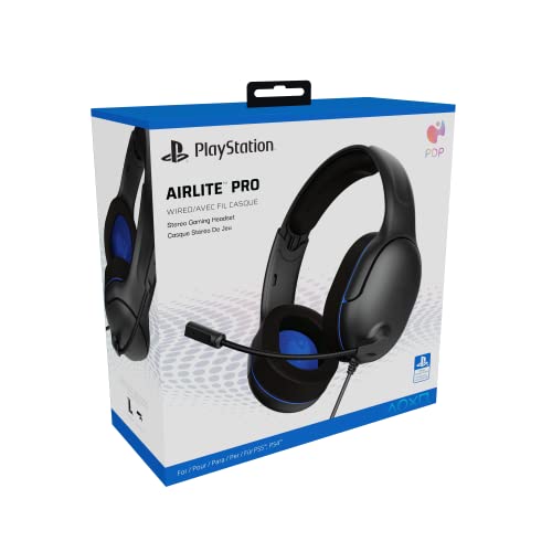 PlayStation 5 Headset with Mic - Compatible with PS5, PS4, PC - AIRLITE PRO by PDP - Void Black