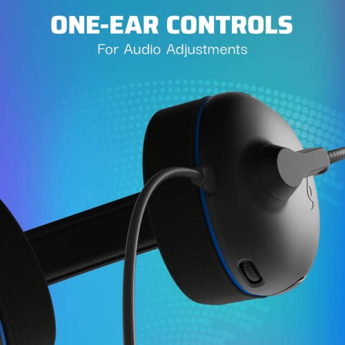 PlayStation 5 Headset with Mic - Compatible with PS5, PS4, PC - AIRLITE PRO by PDP - Void Black