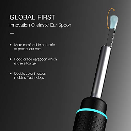 BEBIRD M9 Pro Metal Design Smart Visual Ear Otoscope, 1080P Wireless Ear Camera, Reusable Ear Wax Removal Tools, Professional Home Ear Inspection for Kids and Adults, Works with iPhone, iPad, Android