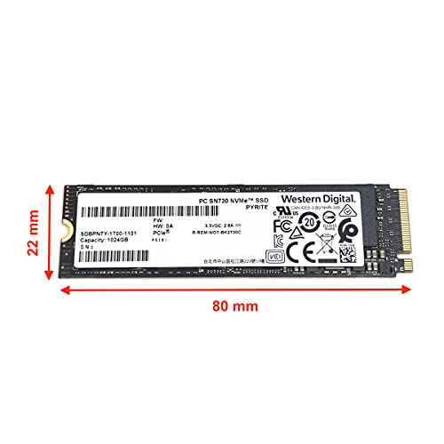 Western Digital 1TB SSD PC SN730 NVMe PCIe Gen3 x4 M.2 2280 SDBPNTY-1T00 WD Solid State Drive