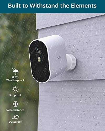 aosu Security Cameras Wireless Outdoor, 5MP Ultra HD Home System, Radar Motion Detection, 166° Wide Angle, 365-Day Battery Life, Night Vision, No Monthly Fee, Work with Alexa, Google Assistant