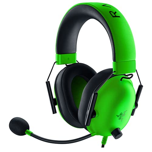 Razer BlackShark V2 X Gaming Headset: 7.1 Surround Sound - 50mm Drivers - Memory Foam Ear Cushions - for PC, PS5, PS4, Switch, Xbox One, Xbox Series X|S, Mobile - 3.5mm Audio Jack - Green