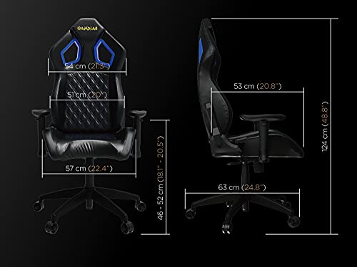 GAMDIAS Aphrodite ML1 Gaming Chair, High Back Headrest and Lumbar with Ergonomic Racing Seat, Black (Aphrodite ML1 Black/Black)