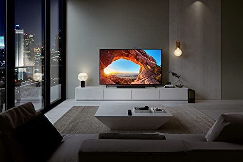 Sony X85J 55 Inch TV: 4K Ultra HD LED Smart Google TV with Dolby Vision HDR and Alexa Compatibility KD55X85J- 2021 Model with Sony HT-S350 Soundbar with Wireless Subwoofer: S350 2.1ch