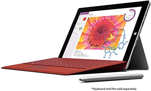 Microsoft Surface 3 10.8" FHD Full HD(1920x1280) Touchscreen 2-in-1 Education and Business Laptop Tablet (Intel Quad-Core Atom x7-Z8700, 4GB RAM, 64GB SSD) Mini DP, WiFi AC, Webcam, Windows 10 Pro