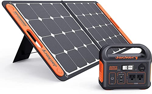 Jackery Solar Generator 300, 293Wh Backup Lithium Battery, 110V/300W Pure Sine Wave AC Outlet, Solar Generator for Outdoors Camping Travel Hunting Emergency