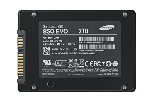 Samsung 850 EVO 2TB 2.5-Inch SATA III Internal SSD (MZ-75E2T0B/AM)