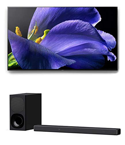 Sony XBR-55A9G 55" Bravia 4K Ultra High Definition Smart OLED TV with a Sony HT-G700 3.1 Channel Bluetooth Soundbar and Wireless Subwoofer (2020)