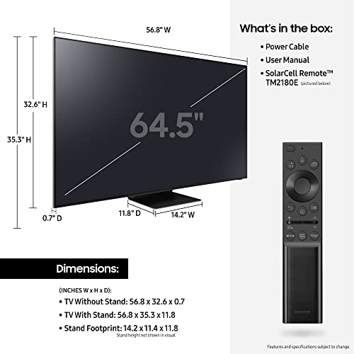 SAMSUNG 65-Inch Class Neo QLED 8K QN850A Series - 8K UHD Quantum HDR 32x Smart TV with Alexa Built-in (QN65QN850AFXZA, 2021 Model)