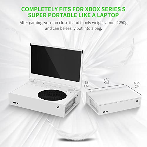 G-STORY 12.5‘’ Portable Monitor for Xbox Series S, 1080P Portable Gaming Monitor IPS Screen for Xbox Series S（not Included） with Two HDMI, HDR, Freesync, Game Mode, Travel Monitor for Xbox Series S