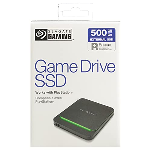 Seagate 500GB Game Drive SSD for Playstation External Solid-State Drive Portable- USB 3.0