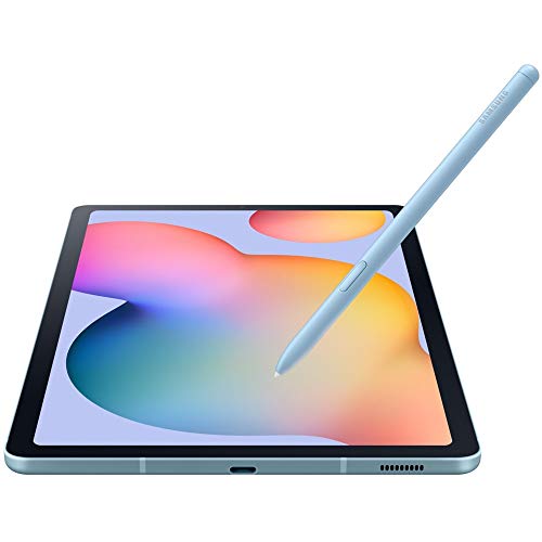 Samsung Galaxy Tab S6 Lite w/S Pen (128GB, 4GB) 10.4, Octa-core Exynos 9610, 7040mAh Battery, Android 10, Wi-Fi Tablet SM-P610 (64GB SD Bundle) (Angora Blue)